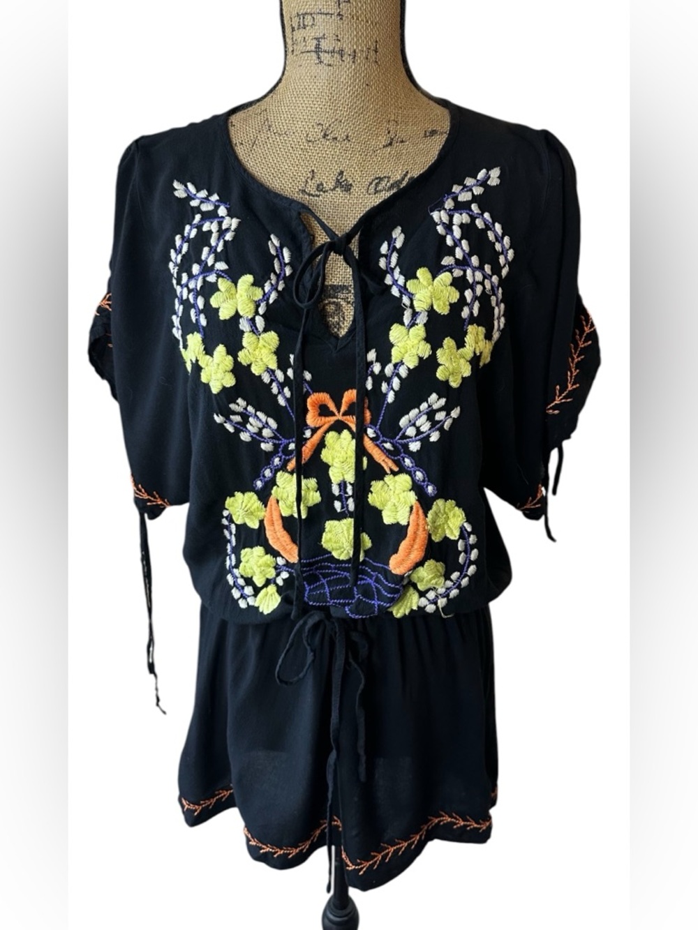 Karlie Rayon Embroidered Dress